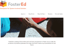 Tablet Screenshot of foster-ed.org